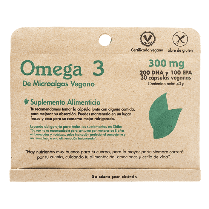 Omega 3 Vegano 30Cap Dulzura natural Mermoz